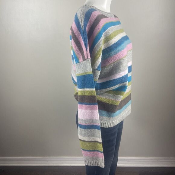 Sundance Medium Colorful Striped Lambswool Preppy Classic - Picture 4 of 8